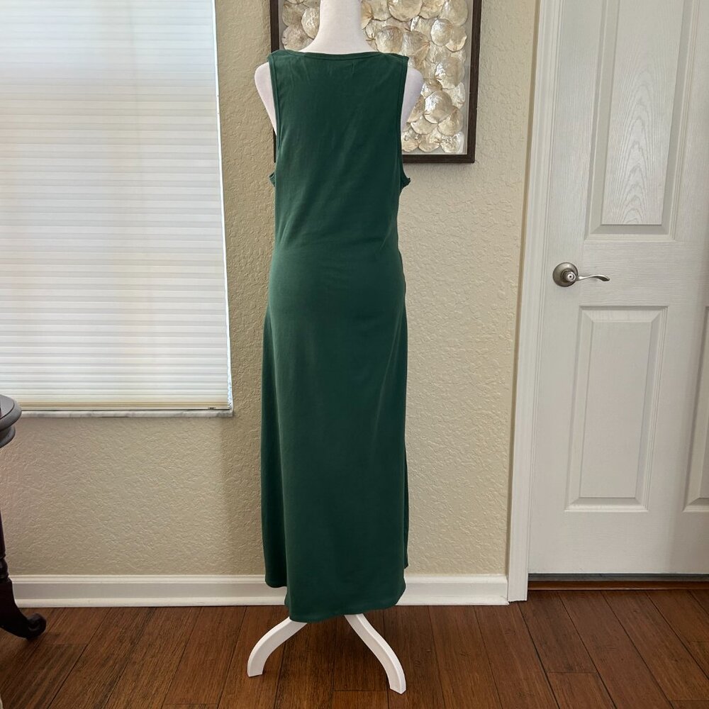 Anthropologie LSPACE Hunter Green Tie Waist Maxi Dress - Picture 7 of 7